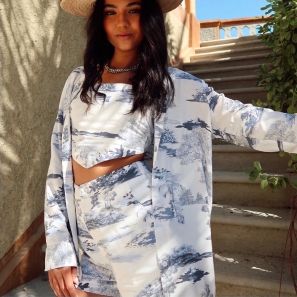12th Tribe French Riviera Set - Button Up and Shorts